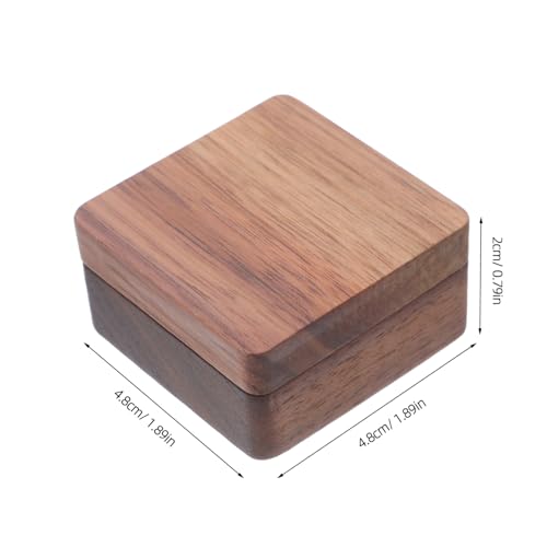 VANZACK Holz Münzbox Mit Magnetverschluss Und Innenfutter Für Einzelne Münzen Und Medaillen Kompakt Und Leicht Zu Tragen Aus Massivem Walnussholz Mit Natürlicher Holzstruktur von VANZACK