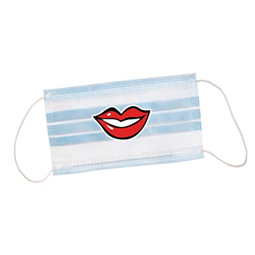 VANZACK Lippen-Schlaf-Klebeband-Aufkleber 80 Stück Smile-Aufkleber Für Masken Smile-Aufkleber Selbstklebendes Maskenzubehör von VANZACK