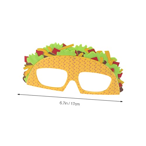 VANZACK Lustige Partybrille Sandwich Design Kostümbrille Originelle Fotorequisite für Erwachsene Accessoire und für Fasching Karneval Feier von VANZACK