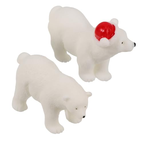 VANZACK Mini Bär Figuren Aus Harz Weihnachtliche Tischdekoration Für Festliche Anlässe Bezaubernde Familienfiguren Süße Deko Für Heim Und Büro Als Kuchenaufsätze von VANZACK