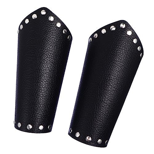 VANZACK PU Armschützer Verstellbar Mittelalterlicher Ritter Armschutz für Cosplay Punk Gothic Steampunk Zubehör VANZACK PU Armschützer Verstellbar Mittelalterlicher Ritter Armschutz für Cosplay Punk Gothic Steampunk Zubehör von VANZACK