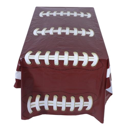 VANZACK Party Tischdecke Dekorationen Für Fußballpartys Runde Tischdecke Tischdekoration Für Party Spielpartydekorationen Fußballparty Bevorzugt Rugby-tischdecke Sport Kaffee VANZACK Party Tischdecke Dekorationen Für Fußballpartys Runde Tischdecke Tischdekoration Für Party Spielpartydekorationen Fußballparty Bevorzugt Rugby-tischdecke Sport Kaffee von VANZACK