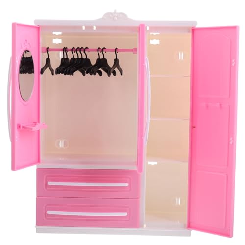 VANZACK Puppen Puppenhaus Möbelzubehör Mit Kleiderbügeln Zur Aufbewahrung Von Kleidung Und Outfits Für Puppen von VANZACK