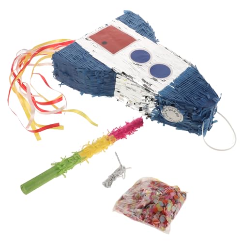 VANZACK Raketen Pinata Für Kindergeburtstag Weltraum Partydekorationen Für Kreative Und Spaßige Für Jungen Und Füllspielzeug Für Geburtstagsfeier von VANZACK