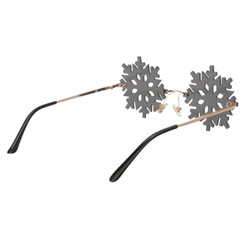 VANZACK Randlose Schneeflocken Sonnenbrille für Partys Kreative Einzigartige Brille für Weihnachtsfeiern Fotoshootings und Besondere Anlässe und Langlebig von VANZACK