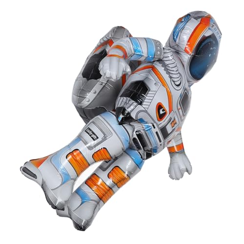 VANZACK Riesiger Astronauten Ballon Für Weltraum Geburtstagsfeier Dekorativer Folienballon Als Kinderparty Deko Standfigur Für Unvergessliche Astronauten Themenfeiern von VANZACK