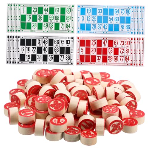 VANZACK Russisches Bingospiel Schach Logisches Kinderspiel Für Familienfeiern Und Partys Pädagogisches Bingospiel Mit Hochwertigen Holzfiguren Und Metallkasten von VANZACK