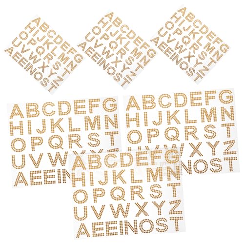 VANZACK Selbstklebende Strass Aufkleber 6 Blätter Selbstgemacht Buchstaben Sticker für Basteln Dekoration VANZACK Selbstklebende Strass Aufkleber 6 Blätter Selbstgemacht Buchstaben Sticker für Basteln Dekoration von VANZACK