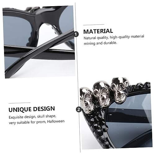 VANZACK Skull Halloween Partybrille Unisex Kunststoffbrille Lustige Dekoration Kostüm Zubehör für Fasching und Festival von VANZACK