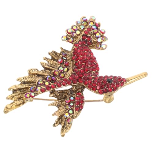 VANZACK Strass -vogelbrosche Hummingbird Pin Tier Schmuckstifte Vintage Kragen Pin Antique Vogel Brosche Für Hochzeitsfeierschmuckzubehör Accessoires von VANZACK