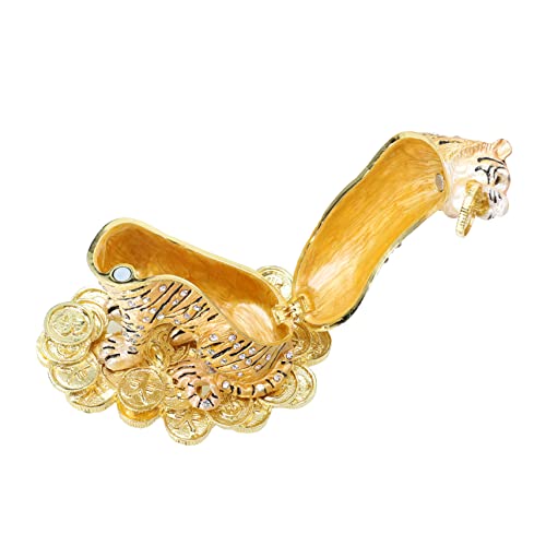 VANZACK Tiger Schmuckschatulle Kreative Aufbewahrungsbox für Ringe Ohrringe Armbänder Dekorative Tischfigur Stilvolles Design für Frauen Langlebig VANZACK Tiger Schmuckschatulle Kreative Aufbewahrungsbox für Ringe Ohrringe Armbänder Dekorative Tischfigur Stilvolles Design für Frauen Langlebig von VANZACK