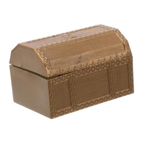 VANZACK Vintage Piratenschatztruhe Spielzeugbox für Kleine Kunststoff Aufbewahrungsbox für Klassenzimmer Kindergeburtstag und Piraten Mottoparty von VANZACK