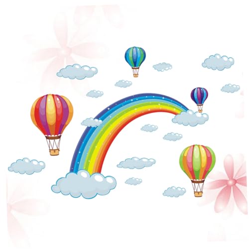 VANZACK Wandsticker Selbstklebend Cartoon Regenbogen Heißluftballon Wanddeko für Kinderzimmer Wohnzimmer Tür Fenster Umweltfreundlich Sicher Einfach Anzubringen VANZACK Wandsticker Selbstklebend Cartoon Regenbogen Heißluftballon Wanddeko für Kinderzimmer Wohnzimmer Tür Fenster Umweltfreundlich Sicher Einfach Anzubringen von VANZACK