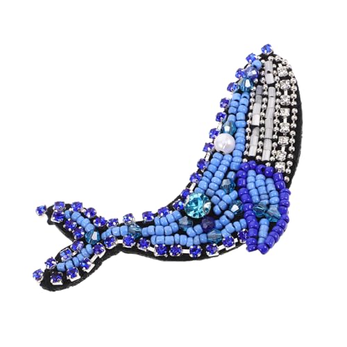VANZACK Whale Muster Diy Strass Aufnäher für Kleidung Niedlicher Stoffpatch zum Reparieren und Dekorieren Einfach für Anfänger und Diy Enthusiasten für Pullover und Westen VANZACK Whale Muster Diy Strass Aufnäher für Kleidung Niedlicher Stoffpatch zum Reparieren und Dekorieren Einfach für Anfänger und Diy Enthusiasten für Pullover und Westen von VANZACK