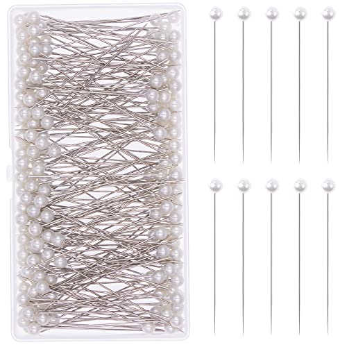 VAPKER 200 Stück Anstecknadeln Perlweiß runder Kopf Pins 65 mm Hochzeit Blume Bouguet Pins Nähen Pin gerade Pins für DIY Handwerk Schmuckherstellung Blumendekorationen VAPKER 200 Stück Anstecknadeln Perlweiß runder Kopf Pins 65 mm Hochzeit Blume Bouguet Pins Nähen Pin gerade Pins für DIY Handwerk Schmuckherstellung Blumendekorationen von VAPKER