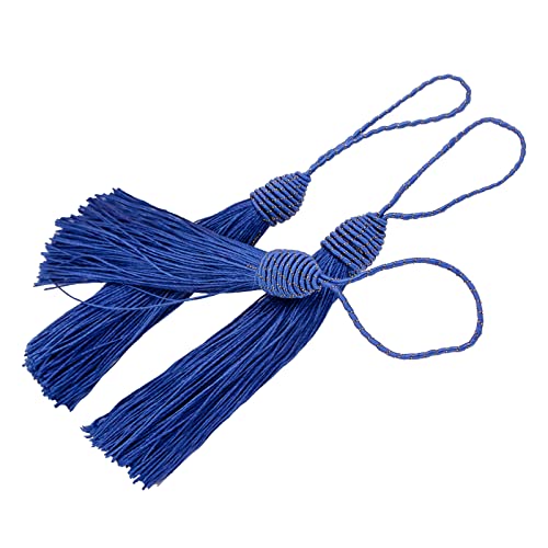 VAPKER Lesezeichen-Quasten, 20 Stück, 15 cm, blaue Quasten mit Ananaskopf, Nähquasten, seidige Zahnseide, Mini-Quasten mit Kordelschlaufe für Schlüsselanhänger, Ohrringe, Schmuck, DIY Handwerk VAPKER Lesezeichen-Quasten, 20 Stück, 15 cm, blaue Quasten mit Ananaskopf, Nähquasten, seidige Zahnseide, Mini-Quasten mit Kordelschlaufe für Schlüsselanhänger, Ohrringe, Schmuck, DIY Handwerk von VAPKER