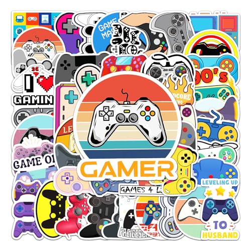 VARACL Videospiel-Aufkleber-Set für Kinder und Erwachsene, wasserdichte Gaming-Aufkleber für Kinder, Belohnung, Wasserflaschen, Laptop-Dekoration, Gamer-Geburtstagsdekorationen, Gaming-Partyzubehör, VARACL Videospiel-Aufkleber-Set für Kinder und Erwachsene, wasserdichte Gaming-Aufkleber für Kinder, Belohnung, Wasserflaschen, Laptop-Dekoration, Gamer-Geburtstagsdekorationen, Gaming-Partyzubehör, von VARACL
