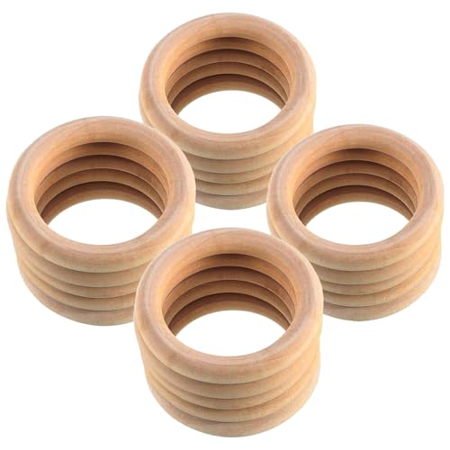 VARKAGE 20 Stück Holzringe zum Basteln, 7cm Natürliche Holz Ringe 10mm Dicke Traumfänger Ringe Holzring für Basteln DIY Handwerk Ring Anhänger Hochzeitskranz Deko VARKAGE 20 Stück Holzringe zum Basteln, 7cm Natürliche Holz Ringe 10mm Dicke Traumfänger Ringe Holzring für Basteln DIY Handwerk Ring Anhänger Hochzeitskranz Deko von VARKAGE