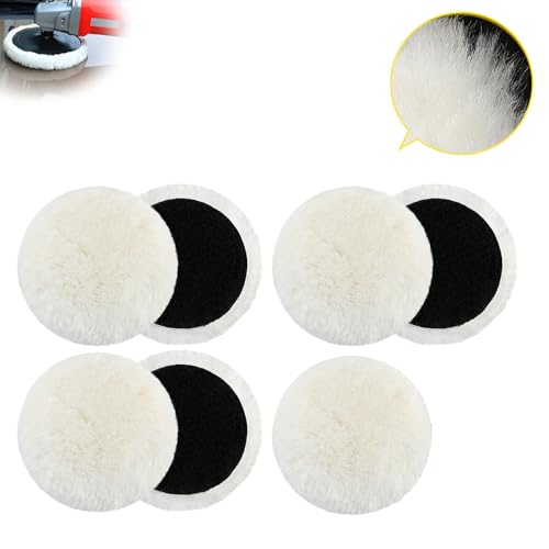 VARKAGE Polierpads 125mm 7 Stück Polieraufsatz Kompatibel mit Bosch Exzenterschleifer, Lammwolle Polierscheiben Polierpads Polierhauben für Exzenterschleifer mit Klett für Auto, Korkböden usw VARKAGE Polierpads 125mm 7 Stück Polieraufsatz Kompatibel mit Bosch Exzenterschleifer, Lammwolle Polierscheiben Polierpads Polierhauben für Exzenterschleifer mit Klett für Auto, Korkböden usw von VARKAGE