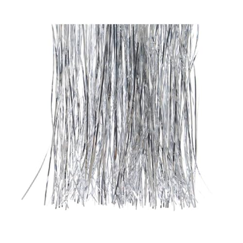 Dekorative Fransen Silber glänzend für Partys, Weihnachten und Events, perfekt für Geburtstage, Hochzeiten, Silvester und Bühnenhintergründe 40 cm - Varzi seit 1956 Dekorative Fransen Silber glänzend für Partys, Weihnachten und Events, perfekt für Geburtstage, Hochzeiten, Silvester und Bühnenhintergründe 40 cm - Varzi seit 1956 von VARZI