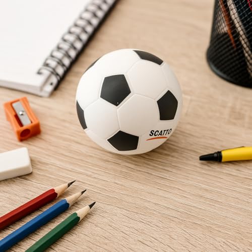 Radierer in Fußballform 10 cm – Realistisches Design aus weichem Gummi – Geschenkidee für Kinder und Sportliebhaber – Varzi seit 1956 Radierer in Fußballform 10 cm – Realistisches Design aus weichem Gummi – Geschenkidee für Kinder und Sportliebhaber – Varzi seit 1956 von VARZI