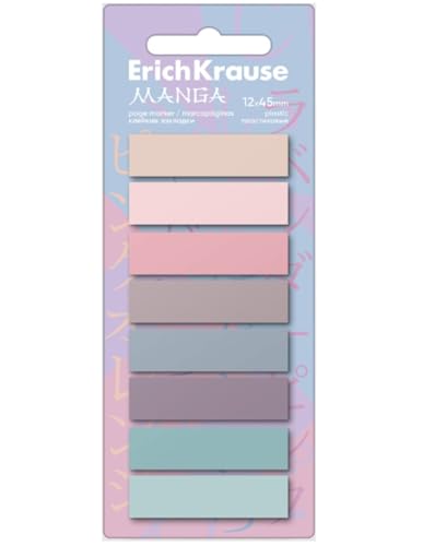 Selbstklebende Lesezeichen aus Kunststoff, wiederverwendbar, Manga Pastell, entfernbarer und wiederablösbarer Aufkleber, 8 Pastellfarben, für Bücher, Planer und Dokumente Selbstklebende Lesezeichen aus Kunststoff, wiederverwendbar, Manga Pastell, entfernbarer und wiederablösbarer Aufkleber, 8 Pastellfarben, für Bücher, Planer und Dokumente von VARZI