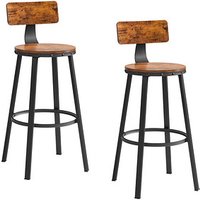 2 VASAGLE Barhocker LBC026B01V2 braun 2 VASAGLE Barhocker LBC026B01V2 braun von VASAGLE