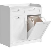 VASAGLE Badschrank weiß 78,9 x 40,0 x 80,2 cm von VASAGLE