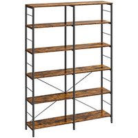 VASAGLE Bücherregal braun, schwarz 120,0 x 30,0 x 170,0 cm, 1 St. von VASAGLE
