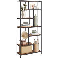 VASAGLE Bücherregal braun, schwarz 80,0 x 30,0 x 180,0 cm VASAGLE Bücherregal braun, schwarz 80,0 x 30,0 x 180,0 cm von VASAGLE