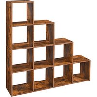 VASAGLE Bücherregal braun 129,5 x 29,0 x 129,5 cm VASAGLE Bücherregal braun 129,5 x 29,0 x 129,5 cm von VASAGLE