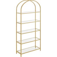 VASAGLE Bücherregal gold 83,0 x 30,2 x 183,5 cm VASAGLE Bücherregal gold 83,0 x 30,2 x 183,5 cm von VASAGLE