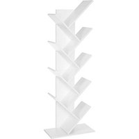 VASAGLE Bücherregal weiß 50,0 x 25,0 x 141,5 cm, 1 St. von VASAGLE