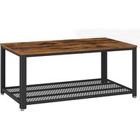 VASAGLE Couchtisch Holz braun 106,2 x 60,2 x 45,0 cm von VASAGLE