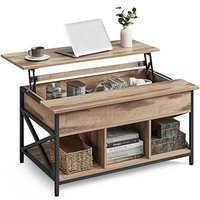 VASAGLE Couchtisch hellbraun 95,0 x 60,0 x 48,0 / 62,0 cm VASAGLE Couchtisch hellbraun 95,0 x 60,0 x 48,0 / 62,0 cm von VASAGLE