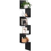 VASAGLE Eckregal schwarz 20,0 x 20,0 x 126,0 cm, 1 St. von VASAGLE