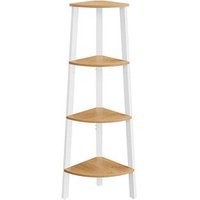 VASAGLE Eckregal weiß, natureiche 33,4 x 33,4 x 125,0 cm, 1 St. VASAGLE Eckregal weiß, natureiche 33,4 x 33,4 x 125,0 cm, 1 St. von VASAGLE