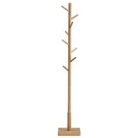 VASAGLE Kleiderständer beige Holz 8 Haken 30,0 x 175,0 cm von VASAGLE