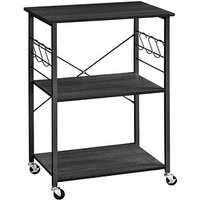 VASAGLE Küchenregal dunkelgrau,schwarz 60,0 x 40,0 x 89,0 cm, 1 St. von VASAGLE