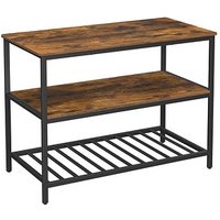 VASAGLE Küchenregal schwarz, vintagebraun 120,0 x 60,0 x 90,0 cm, 1 St. von VASAGLE