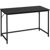 VASAGLE Schreibtisch schwarz rechteckig, 4-Fuß-Gestell schwarz 120,0 x 60,0 cm von VASAGLE