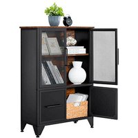 VASAGLE Sideboard, LSC053B01 braun 70,0 x 30,0 x 101,0 cm von VASAGLE