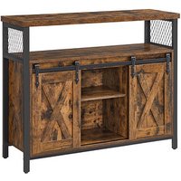 VASAGLE Sideboard, LSC092B01 braun 100,0 x 33,0 x 80,0 cm von VASAGLE