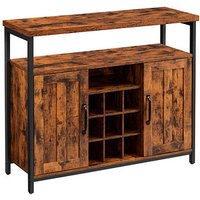 VASAGLE Sideboard, LSC094B01 braun 100,0 x 35,0 x 81,4 cm von VASAGLE