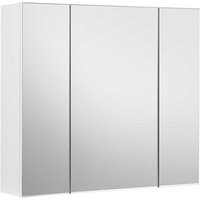 VASAGLE Spiegelschrank weiß 60,0 x 15,0 x 55,0 cm von VASAGLE