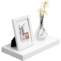 VASAGLE Wandregal weiß 40,0 x 20,0 x 3,8 cm, 1 St. von VASAGLE