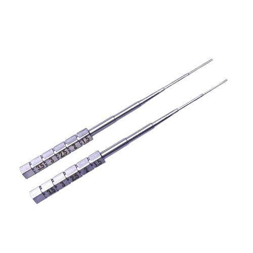 2 Stück 1,5–3,5 mm Edelstahl-Drahtschleifdorn in 5 Größen, Biegering, Drahtwickeldorne, Draht-Wickelstab, Ringformwerkzeug für DIY-Schmuckherstellung (Silber) von VASANA
