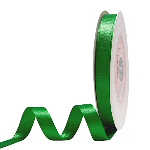VATIN 25 Meter Satinband Grün 10MM Schleifenband Band geschenkband Dekoband satinband von VATIN