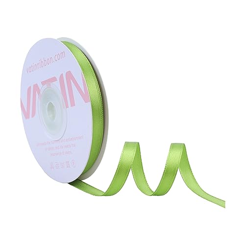 VATIN 25 Meter Satinband Apfelgrün 12MM Einseitiges Farbband Schleifenband Band geschenkband Dekoband satinband VATIN 25 Meter Satinband Apfelgrün 12MM Einseitiges Farbband Schleifenband Band geschenkband Dekoband satinband von VATIN