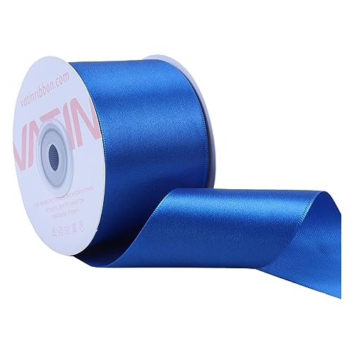 VATIN 25 Meter Satinband Blau 50MM Einseitiges Farbband Schleifenband Band geschenkband Dekoband satinband VATIN 25 Meter Satinband Blau 50MM Einseitiges Farbband Schleifenband Band geschenkband Dekoband satinband von VATIN